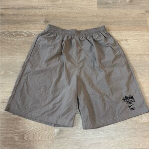 Stussy x Nike Brown Athleisure Shorts